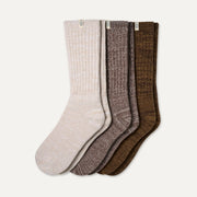 Set of 3 Pairs of Ribbed Knit Socks (maximum 1 per customer)