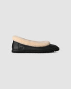 UGG Zora Leather Ballet Flat - Black