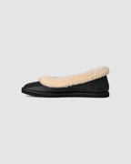 UGG Zora Leather Ballet Flat - Black